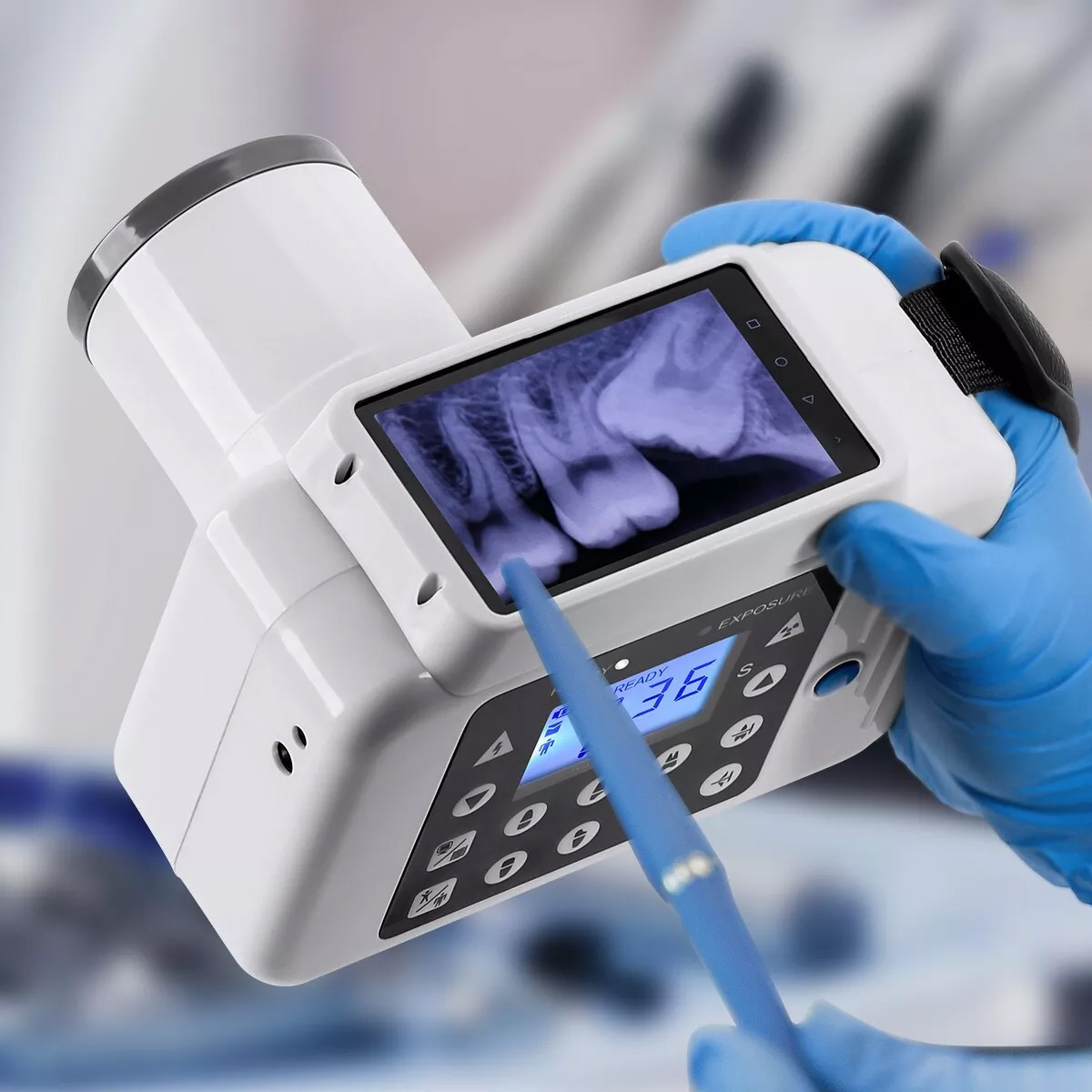 Handheld Dental X-Ray Machine Portable X-Ray Unit + 2230 / 2635 Dental Xray Sensor